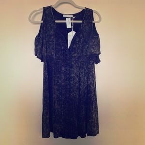 Paper Crane Boho Cold Shoulder Dress